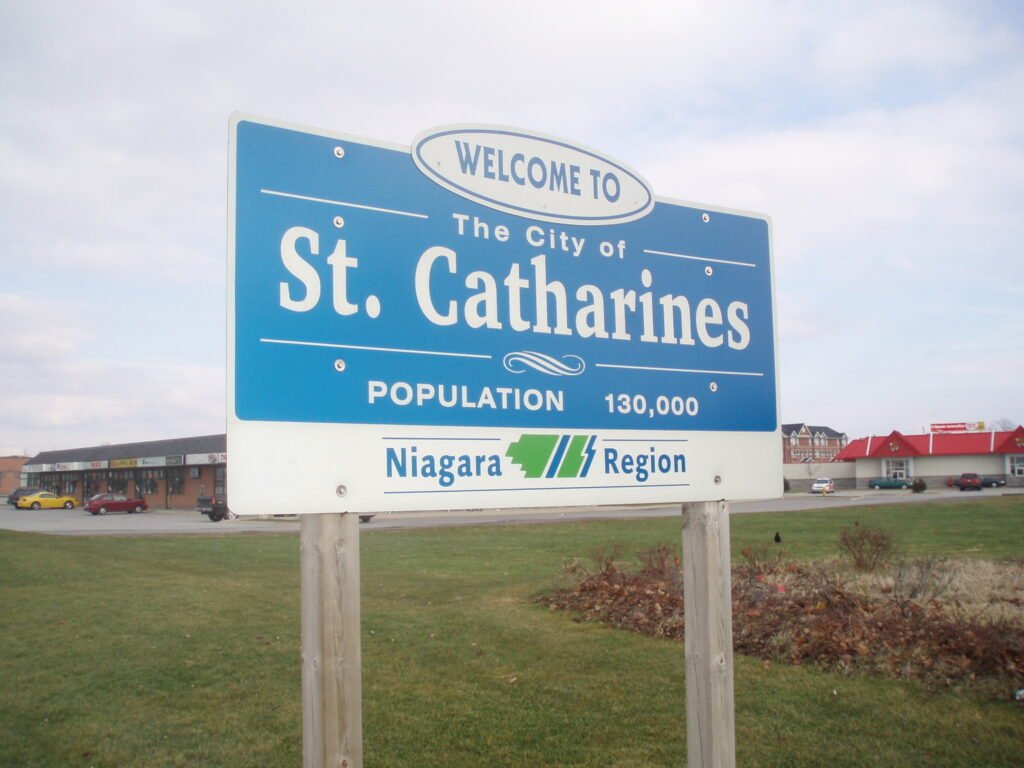 St. Catharines. Ontario Welcome Sign