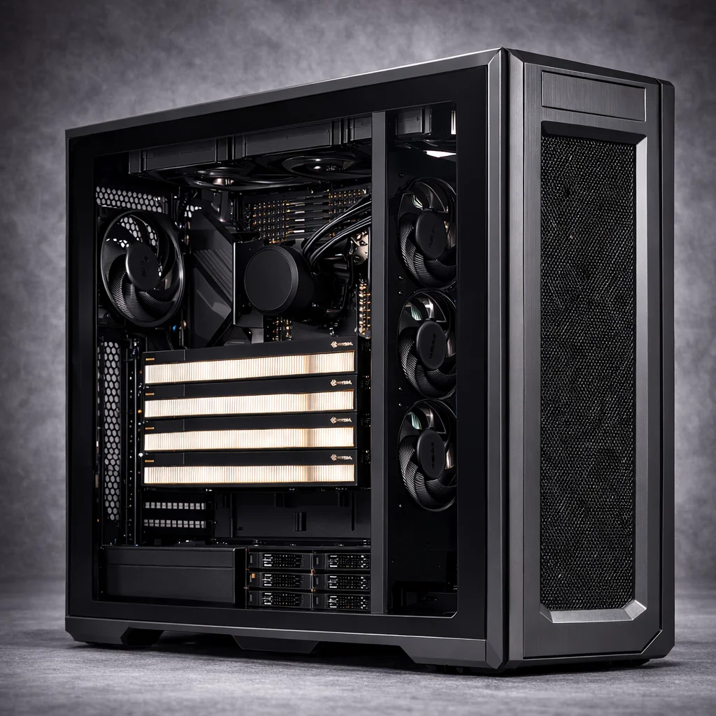 Infinity Sovereign AI Workstation with Threadripper 9995WX and 4x RTX 6000 Blackwell GPUs